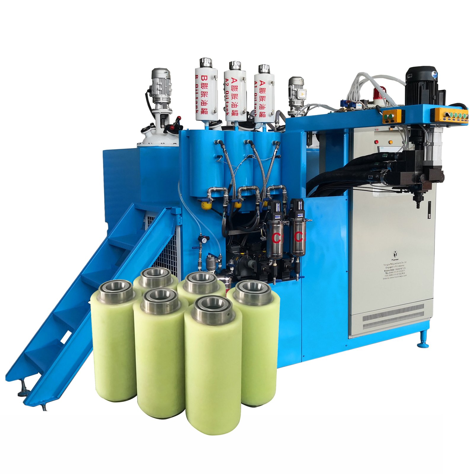 Elastomer Polyurethane Machines (MDI/TDI) For PU Wire Guide Rollers