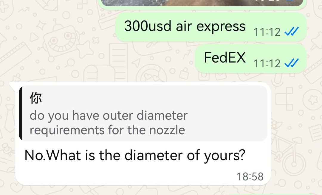 Real chat record: the client raises technical details, we field each one (anonymized)
